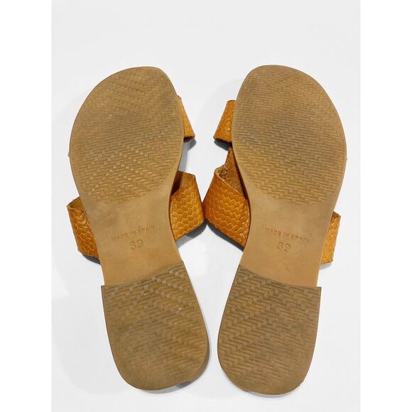 Jordana Womens Slip On Mule Tanned Leather Size 39 Made In Spain - Picture 4 of 4